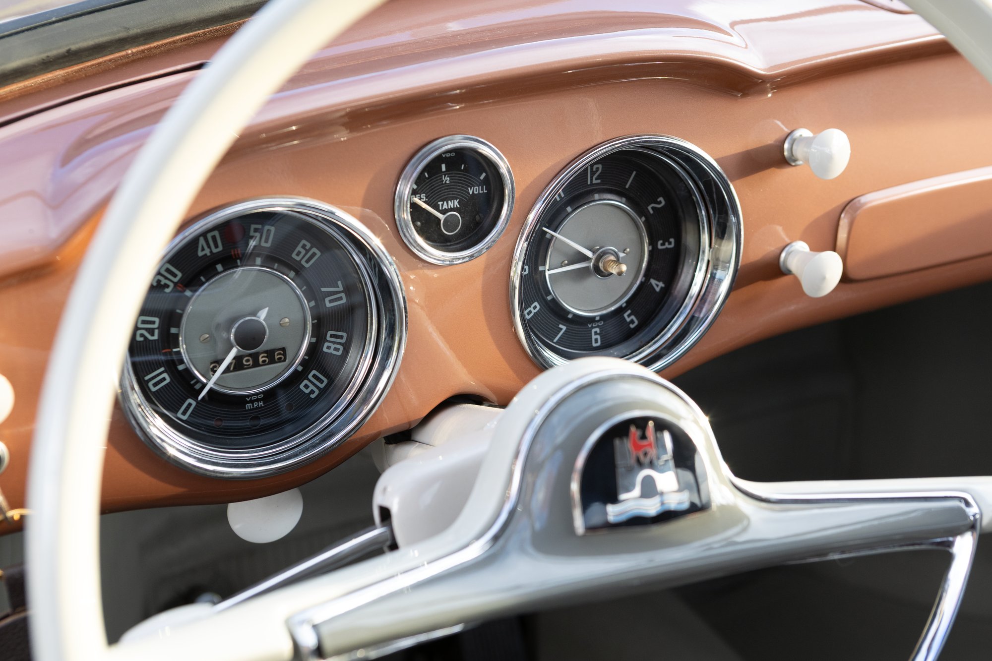 The level of detail and passion really shows in the small details of the Ghia's restoration.