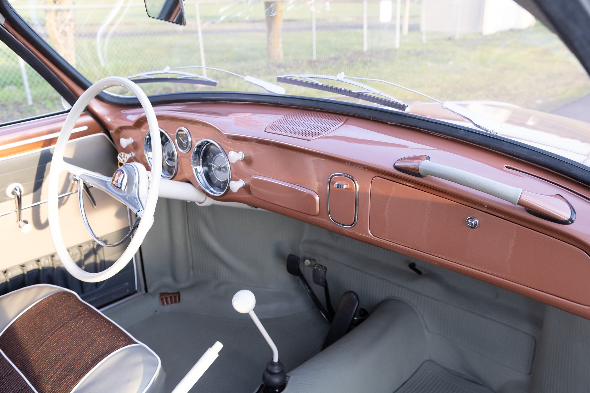 Every detail of the 1958's interior was executed by the team at House of Ghia.